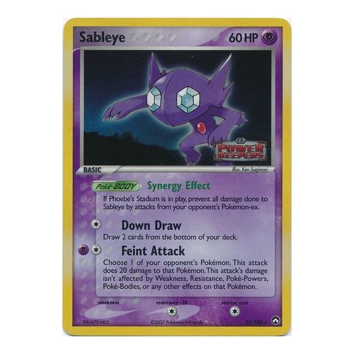 Sableye 22/108 EX Power Keepers Reverse Holo Rare Pokemon Card NEAR MINT TCG