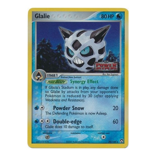 Glalie 30/108 EX Power Keepers Reverse Holo Uncommon Pokemon Card NEAR MINT TCG