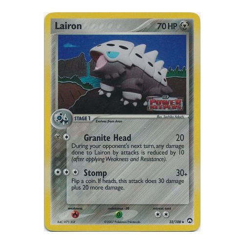 Lairon 32/108 EX Power Keepers Reverse Holo Uncommon Pokemon Card NEAR MINT TCG
