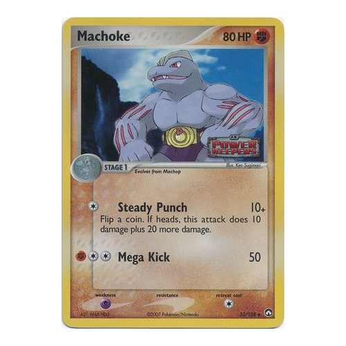 Machoke 33/108 EX Power Keepers Reverse Holo Uncommon Pokemon Card NEAR MINT TCG