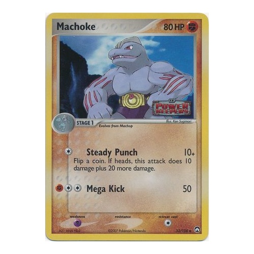 Machoke 33/108 EX Power Keepers Reverse Holo Uncommon Pokemon Card NEAR MINT TCG