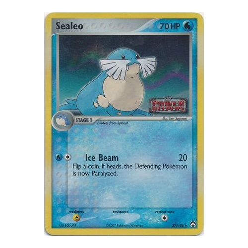 Sealeo 37/108 EX Power Keepers Reverse Holo Uncommon Pokemon Card NEAR MINT TCG