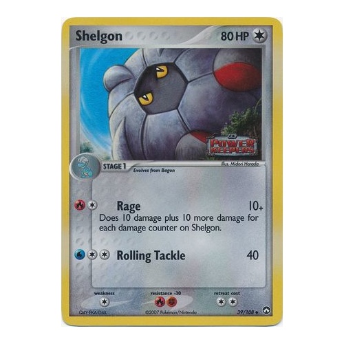 Shelgon 39/108 EX Power Keepers Reverse Holo Uncommon Pokemon Card NEAR MINT TCG