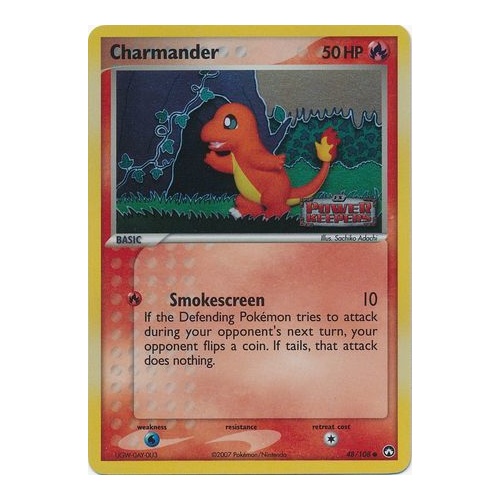 Charmander 48/108 EX Power Keepers Reverse Holo Common Pokemon Card NEAR MINT TCG