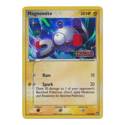 Magnemite 54/108 EX Power Keepers Reverse Holo Common Pokemon Card NEAR MINT TCG