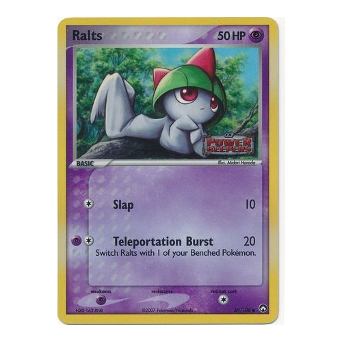 Ralts 59/108 EX Power Keepers Reverse Holo Common Pokemon Card NEAR MINT TCG