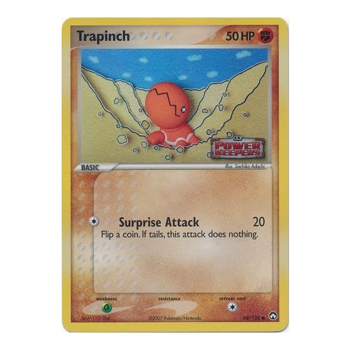 Trapinch 68/108 EX Power Keepers Reverse Holo Common Pokemon Card NEAR MINT TCG