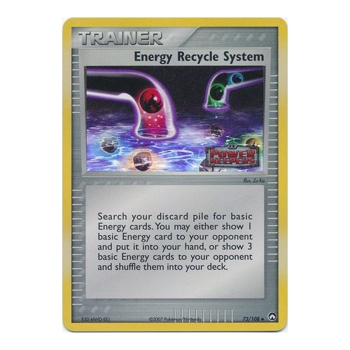 Energy Recycle System 73/108 EX Power Keepers Reverse Holo Uncommon Trainer Pokemon Card NEAR MINT TCG