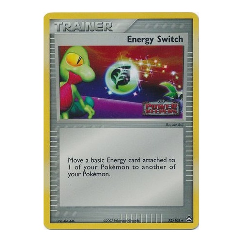 Energy Switch 75/108 EX Power Keepers Reverse Holo Uncommon Trainer Pokemon Card NEAR MINT TCG