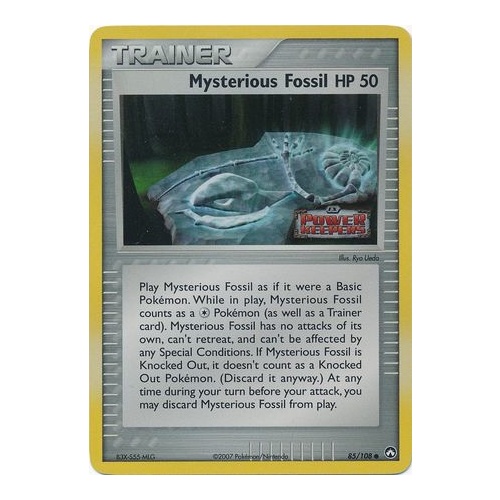 Mysterious Fossil 85/108 EX Power Keepers Reverse Holo Common Trainer Pokemon Card NEAR MINT TCG