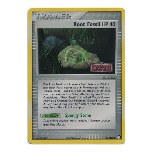 Root Fossil 86/108 EX Power Keepers Reverse Holo Common Trainer Pokemon Card NEAR MINT TCG