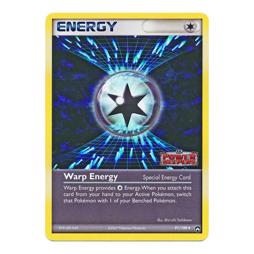 LIGHTLY PLAYED Warp Energy 91/108 EX Power Keepers Reverse Holo Uncommon Pokemon Card TCG