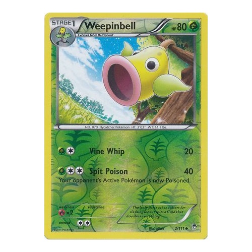 Furious Fists 2//111 Weepinbell Reverse Holo Pokemon Card