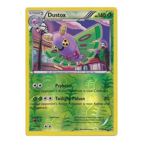 DUSTOX 7//108 POKEMON XY ROARING SKIES CARD