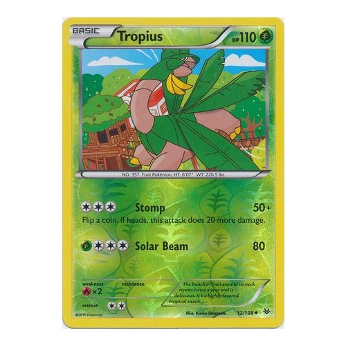 Tropius 12//108 Roaring Skies Reverse Holo Mint Pokemon Card
