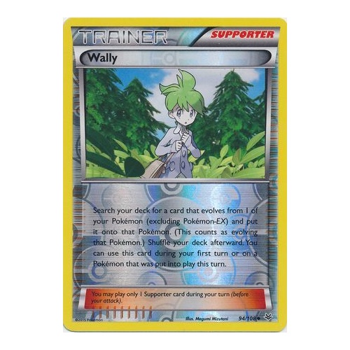 MINT Rev Holo Pokemon WALLY 94//108 XY Roaring Skies