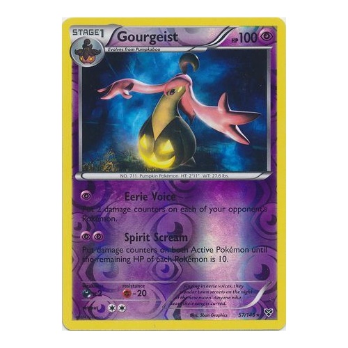 Pokemon XY Gourgeist 57/146 Holo Rare Card