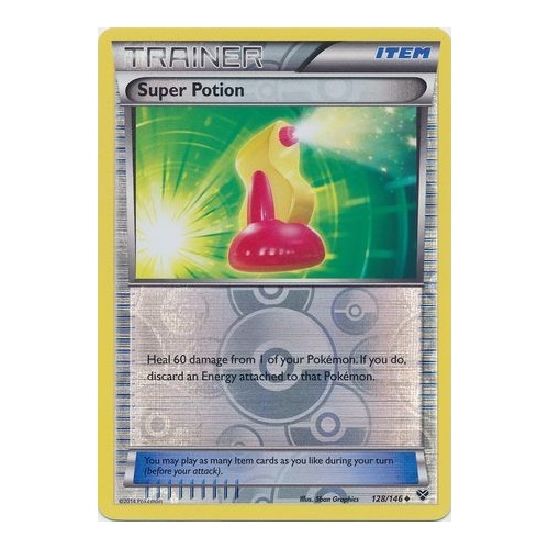 POKEMON XY TRAINER SUPER POTION 128//146 REV HOLO