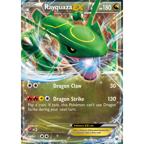 Rayquaza EX 60/108 XY Roaring Skies Holo Ultra Rare Pokemon Card NEAR MINT TCG