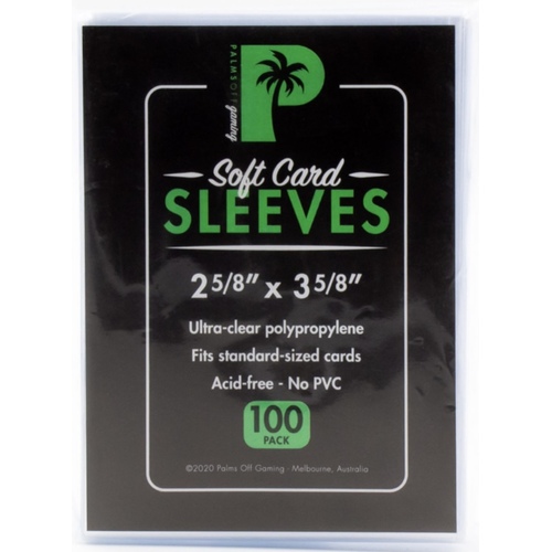 PALMS OFF GAMING 100 CARD SLEEVES Soft Card Sleeves