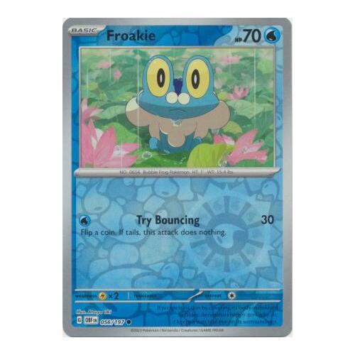 Froakie 056/197 SV Obsidian Flames Reverse Holo Pokemon Card NEAR MINT TCG