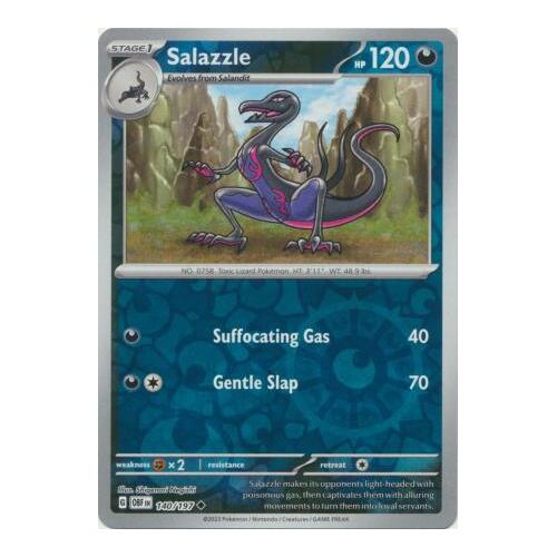 Salazzle 140/197 SV Obsidian Flames Reverse Holo Pokemon Card NEAR MINT TCG