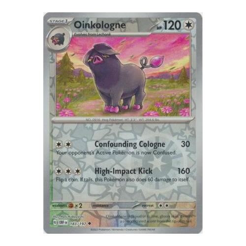Oinkologne 183/197 SV Obsidian Flames Reverse Holo Pokemon Card NEAR MINT TCG