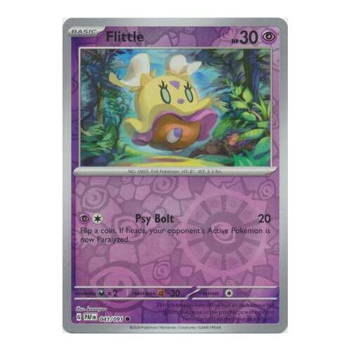 Flittle 041/091 Scarlet and Violet Paldean Fates Reverse Holo Common Pokemon Card NEAR MINT TCG