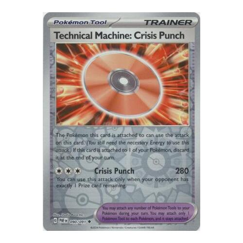Technical Machine: Crisis Punch 090/091 Scarlet and Violet Paldean Fates Reverse Holo Uncommon Supporter Pokemon Card NEAR MINT TCG