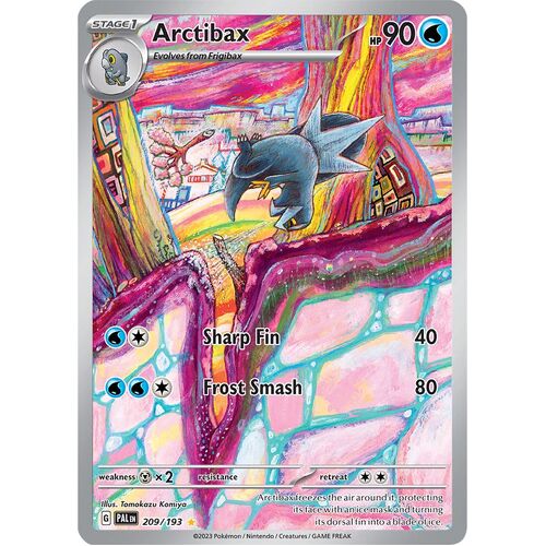 Arctibax 209/193 Scarlet and Violet Paldea Evolved Illustration Rare Holo Pokemon Card NEAR MINT TCG