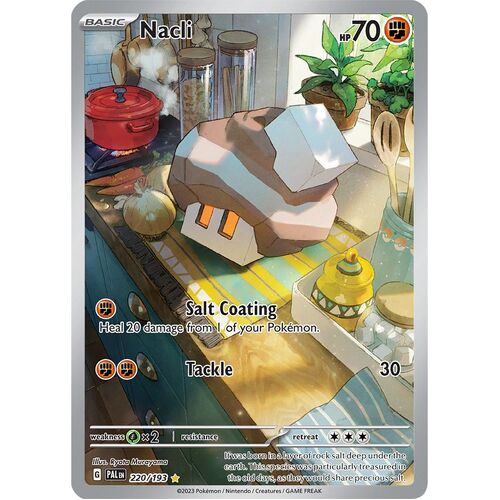 Nacli 220/193 Scarlet and Violet Paldea Evolved Illustration Rare Holo Pokemon Card NEAR MINT TCG