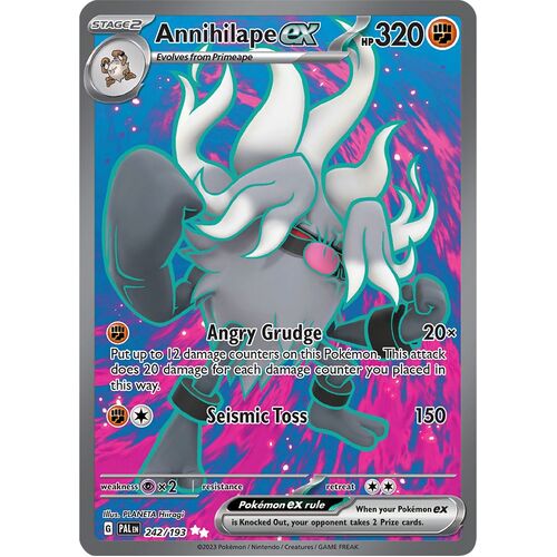 Annihilape ex 242/193 Scarlet and Violet Paldea Evolved Full Art Holo Secret Rare Pokemon Card NEAR MINT TCG