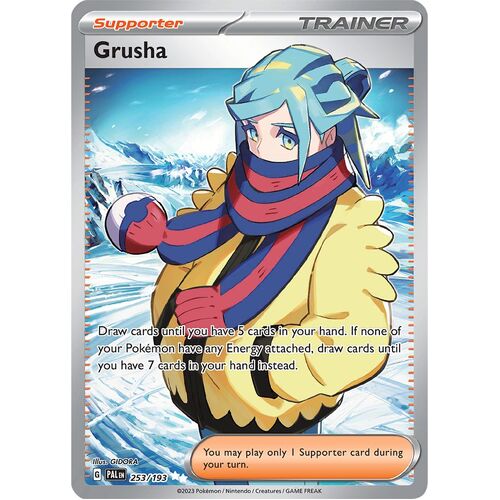 Grusha 253/193 Scarlet and Violet Paldea Evolved Full Art Holo Secret Rare Pokemon Card NEAR MINT TCG