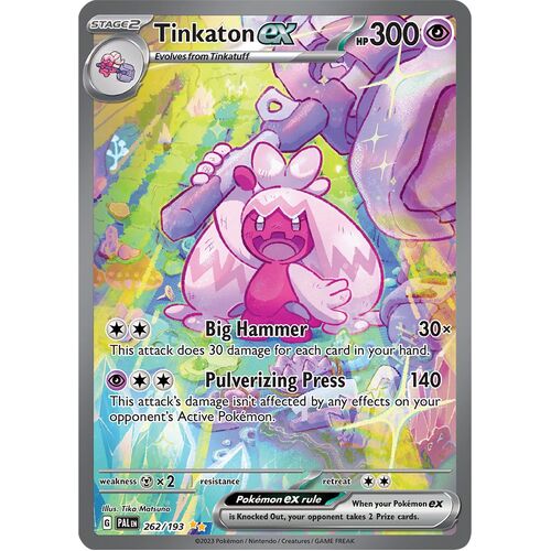 Tinkaton ex 262/193 Scarlet and Violet Paldea Evolved Special Illustration Rare Holo Pokemon Card NEAR MINT TCG