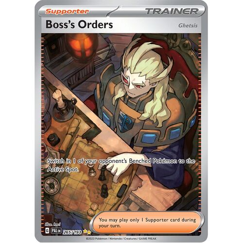 Boss's Orders 265/193 Scarlet and Violet Paldea Evolved Special Illustration Rare Holo Pokemon Card NEAR MINT TCG