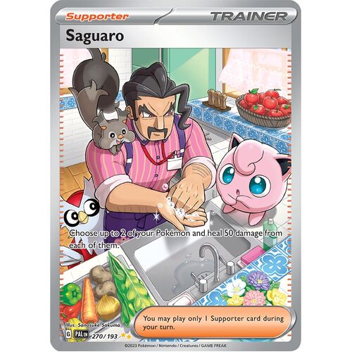 Saguaro 270/193 Scarlet and Violet Paldea Evolved Special Illustration Rare Holo Pokemon Card NEAR MINT TCG