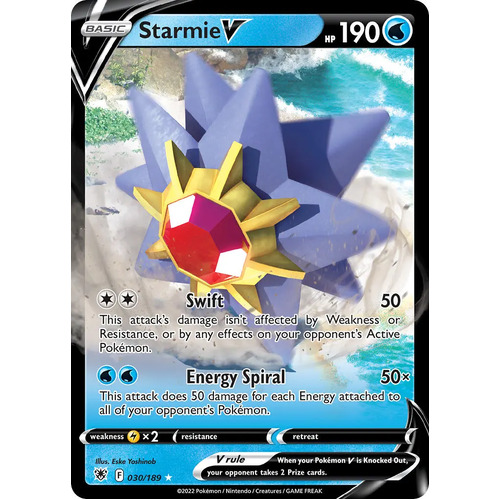 Starmie V 30/189 SWSH Astral Radiance Holo Ultra Rare Pokemon Card NEAR MINT TCG