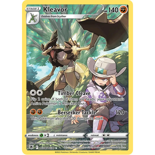 Kleavor 8/30 SWSH Astral Radiance Trainer Gallery Full Art Holo Secret Rare Pokemon Card NEAR MINT 