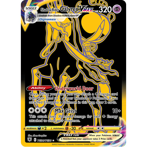 Shadow Rider Calyrex VMAX 30/30 SWSH Astral Radiance Trainer Gallery Full Art Holo Secret Rare Pokemon Card NEAR MINT 