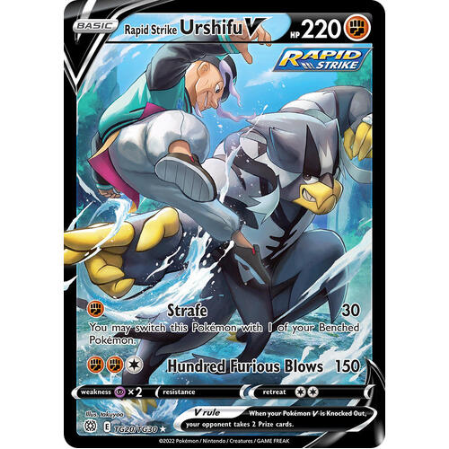 Rapid Strike Urshifu V 20/30 SWSH Brilliant Stars Trainer Gallery Holo Ultra Rare Pokemon Card NEAR MINT TCG