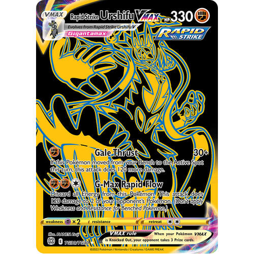 Rapid Strike Urshifu VMAX 30/30 SWSH Brilliant Stars Trainer Gallery Full Art Holo Secret Rare Pokemon Card NEAR MINT TCG