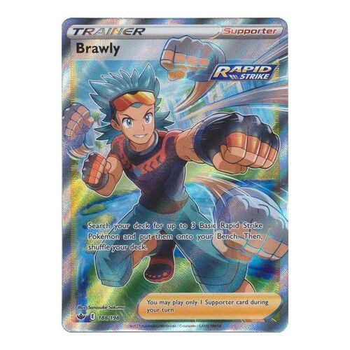 Brawley 188/198 SWSH Chilling Reign Full Art Holo Ultra Rare Pokemon Card NEAR MINT TCG