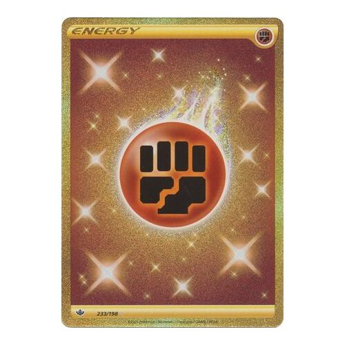 Fighting Energy 233/198 SWSH Chilling Reign Full Art Holo Secret Rare Pokemon Card NEAR MINT TCG