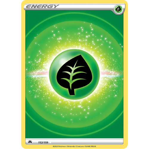 Grass Energy 152/159 SWSH Crown Zenith Holo Full Art Ultra Rare Pokemon Card NEAR MINT TCG