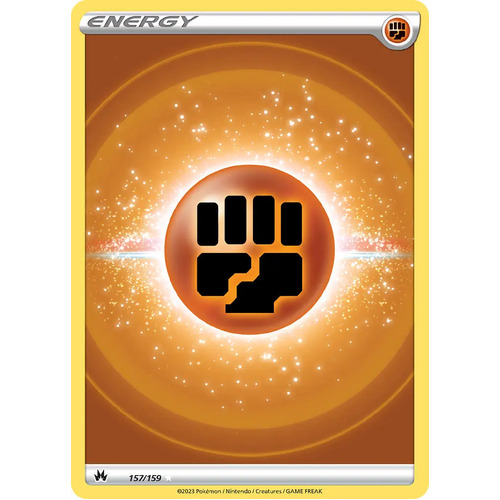  Fighting Energy 157/159 SWSH Crown Zenith Holo Full Art Ultra Rare Pokemon Card NEAR MINT TCG