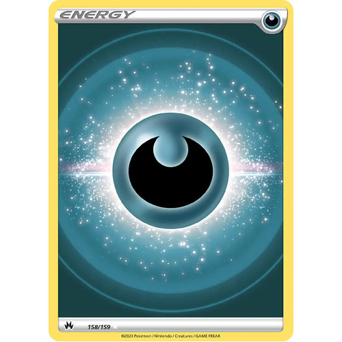 Darkness Energy 158/159 SWSH Crown Zenith Holo Full Art Ultra Rare Pokemon Card NEAR MINT TCG