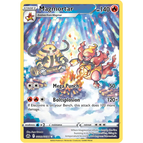 Magmortar GG03/GG70 Holo Crown Zenith Galarian Gallery Rare Pokemon Card NEAR MINT TCG