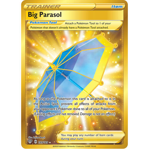 Big Parasoal 199/189 SWSH Darkness Ablaze Full Art Holo Secret Rare Pokemon Card NEAR MINT TCG
