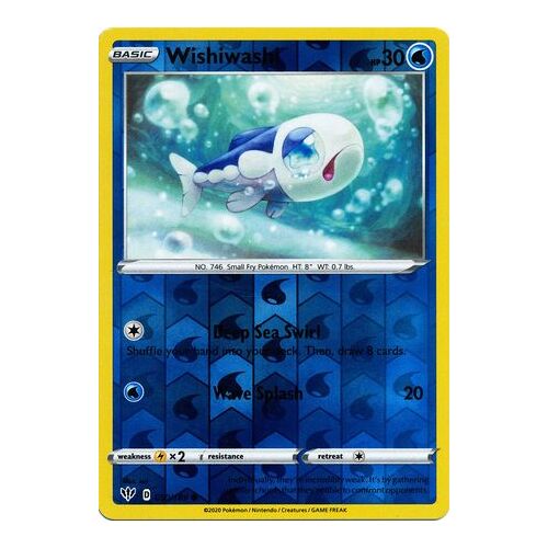 Pokemon Card Darkness Ablaze 50//189 050//189 Wishiwashi Reverse Holo Common