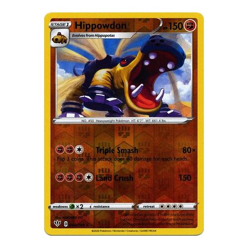 Hippowdon x1 094/189 Pokemon Darkness Ablaze Rare NM/Mint 